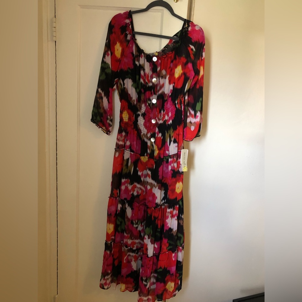 Beautiful Figueroa & Flowered tiered Maxi Dress